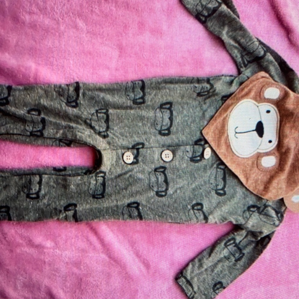 Monkey design cozy one piece
